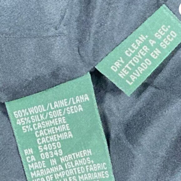 Lauren Ralph Lauren Blazer Size 12 Houndstooth Wool Silk Cashmere Classic Jacket - Picture 16 of 16